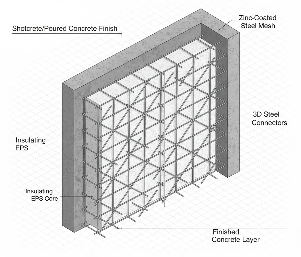 Schnell Concrewall system panel example